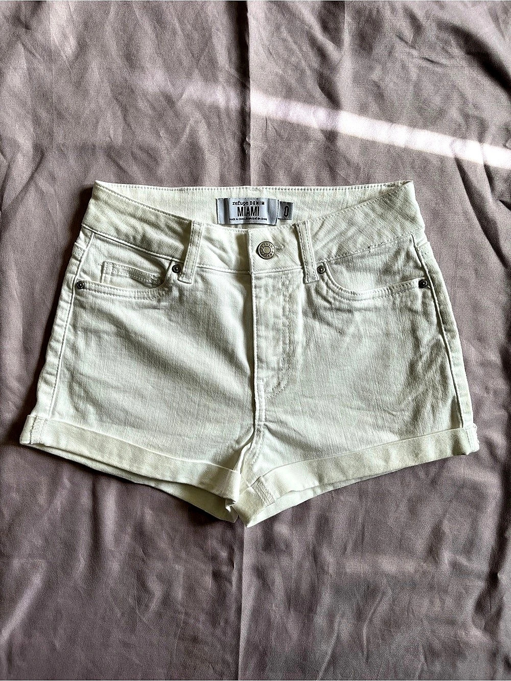 Urban Planet Miami White Denim Shorts